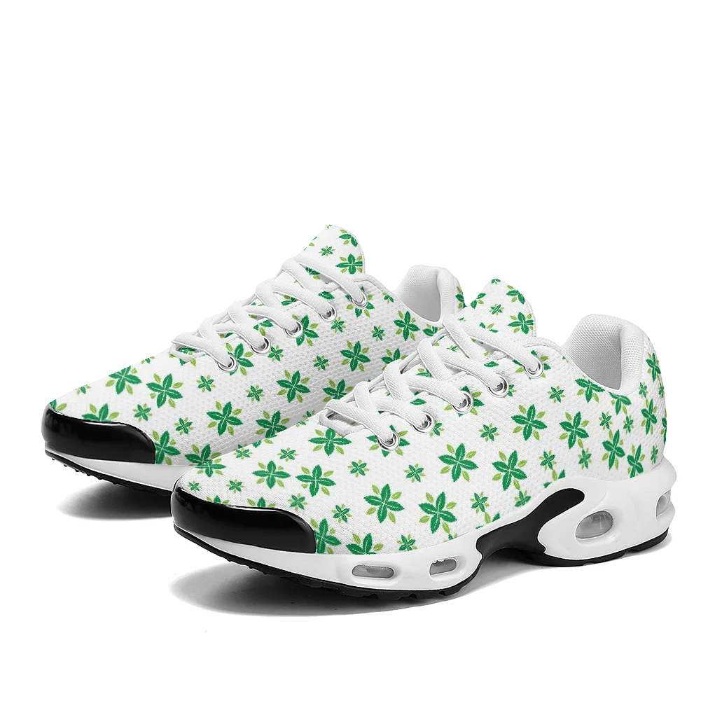 Breathable Mesh Athletic Shoes - Chaussures décontractées à semelle gonflée, imprimées