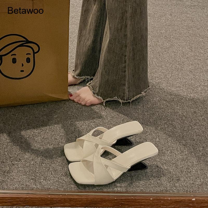 Sandales mules à talon carré c - Sandals avis et prix